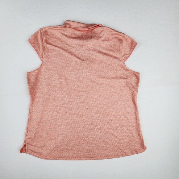 Pebble Beach Dry Luxe Performance Womens Golf Size XXL Top Peach / Pink - Picture 2 of 7